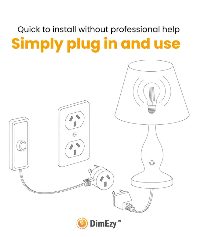 Hand Dimmer Switch - White - Dimmer