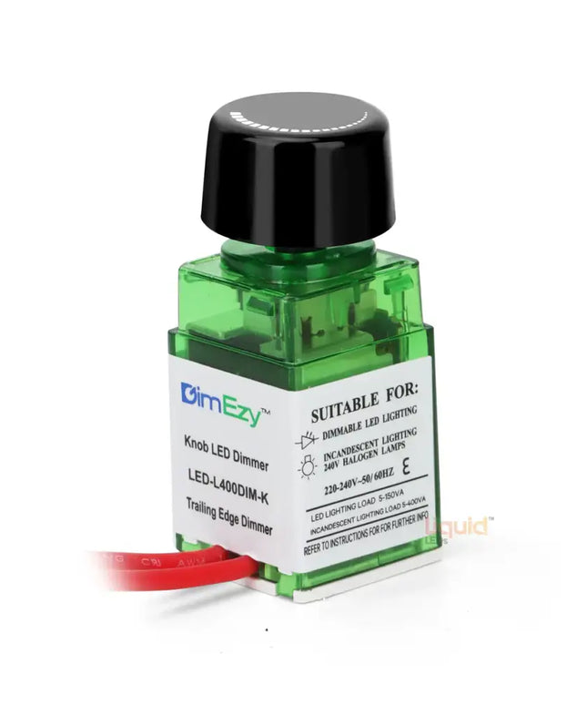 DimEzy™ Rotary Controlled LED Trailing-Edge Dimmer - Black Knob - Dimmer