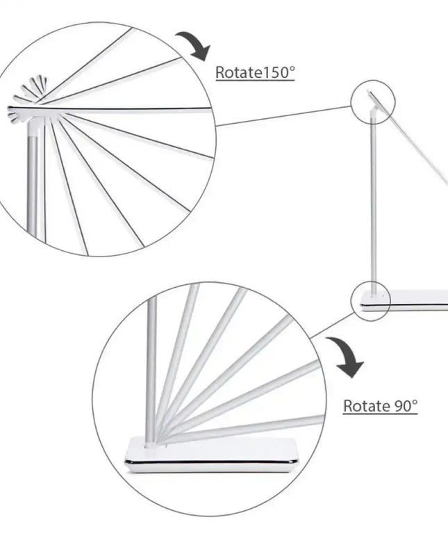 Dimmable LED Desk Lamp with Wireless Charging Base-Home & Garden > Lighting-Dropli