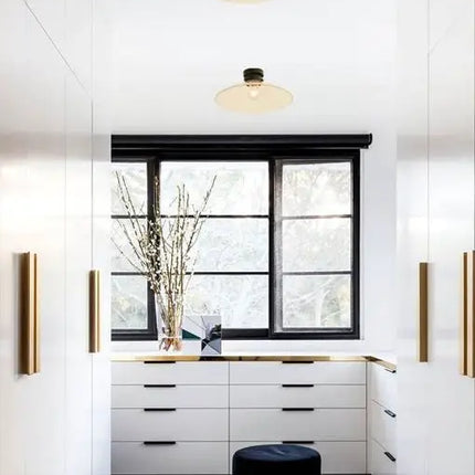 DIYBAT DIY Black Batten Fitting With Smoke Large Cone Shape Glass-DIY Batten Fix Lights-CLA Lighting