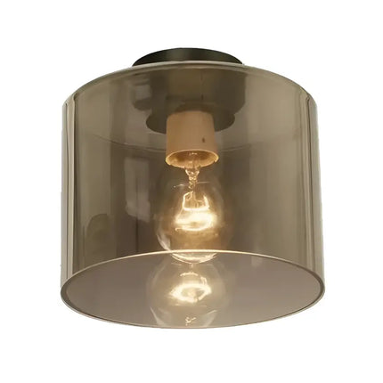 DIYBAT DIY Black Batten Fitting With Smoke Oblong Shape Glass - DIYBAT19-DIY Batten Fix Lights-Oriel Lighting