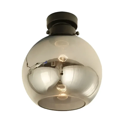 DIYBAT DIY Black Batten Fitting With Smoke Wine Shape Glass - DIYBAT03-DIY Batten Fix Lights-CLA Lighting