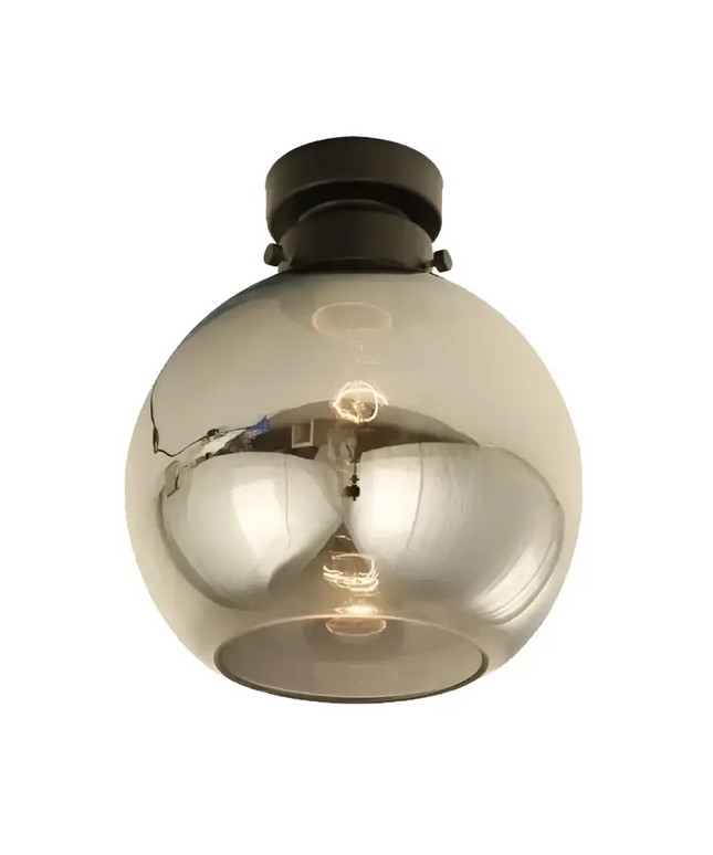 DIYBAT DIY Black Batten Fitting With Smoke Wine Shape Glass - DIYBAT03-DIY Batten Fix Lights-CLA Lighting