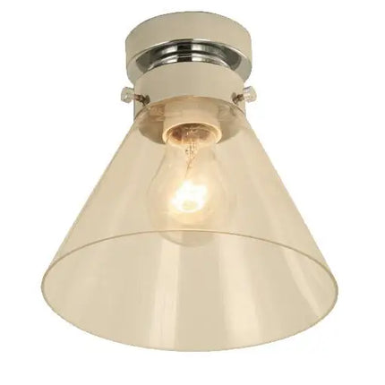 DIYBAT DIY Chrome Batten Fitting With Clear Small Cone Shape Glass - DIYBAT06-DIY Batten Fix Lights-CLA Lighting