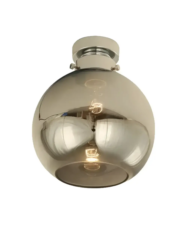 DIYBAT DIY Chrome Batten Fitting With Smoke Wine Shape Glass - DIYBAT04-DIY Batten Fix Lights-CLA Lighting