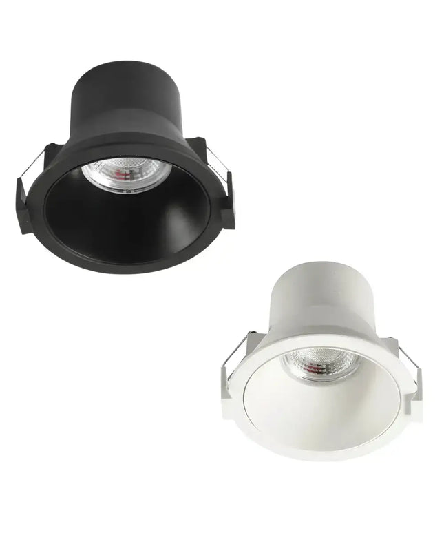 3A Lighting DL1016 10W Deep Recessed LED Downlight White 90mm