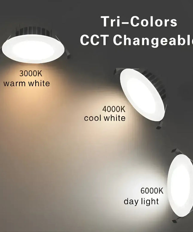 12W Tri-Colour Dimmable LED Downlight | 90mm Cut Out | Eureka Elite
