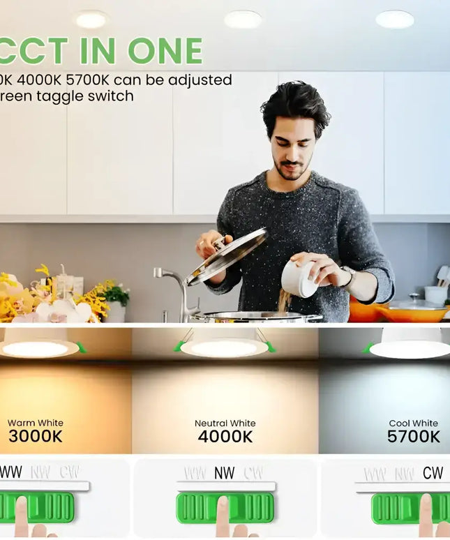 13W Tri-Colour Dimmable LED Downlight | 90mm Cut Out | Kakadu Pro