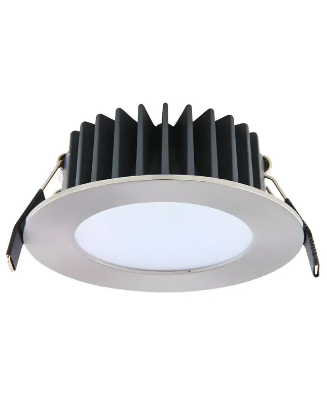Lummax DL7010 - 10W LED Dimmable Mini Round Flat Face Downlight IP44 Satin Chrome