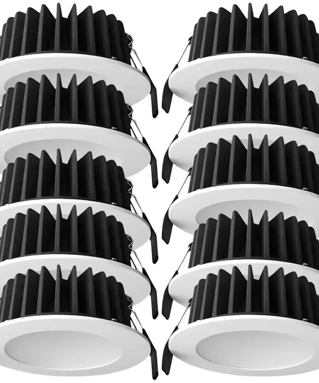 Lummax DL9012 12W LED downlight with 90mm cutout and flat face design