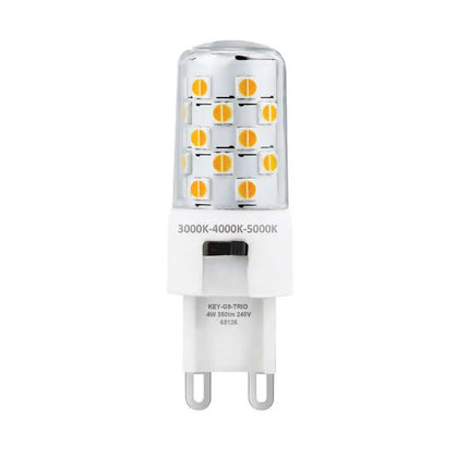 Domus 4W LED Tri-colour CRI90 Dimmable G9 Shape Clear - GLOBES