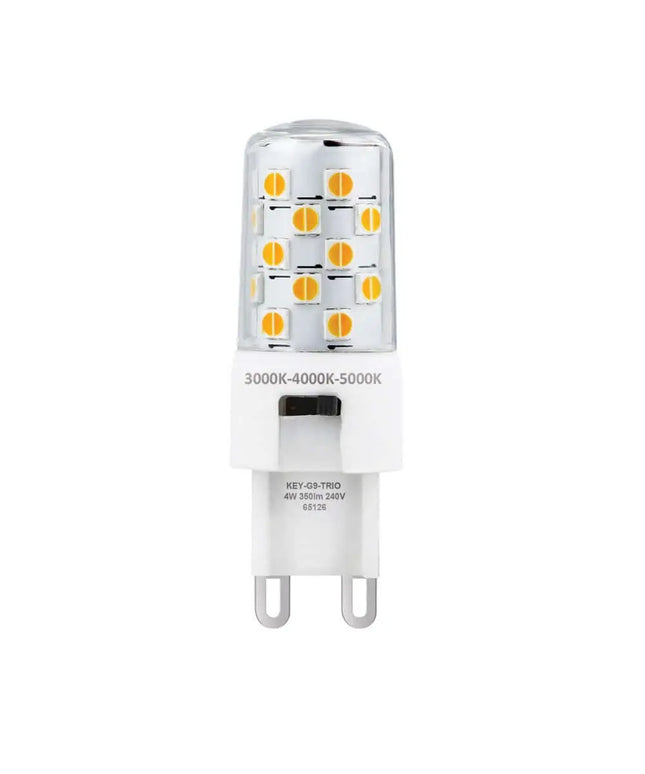 Domus 4W LED Tri-colour CRI90 Dimmable G9 Shape Clear - GLOBES