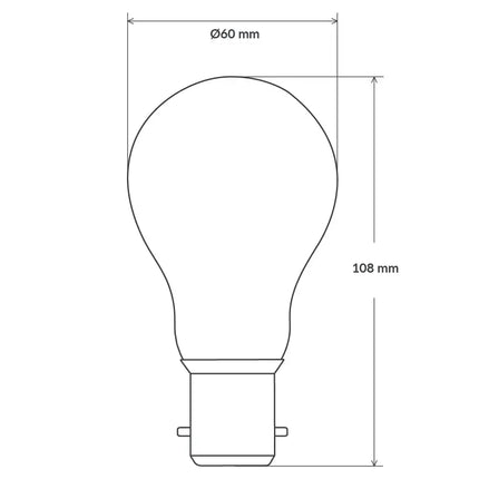 11W GLS LED Bulb B22 Clear in Soft White