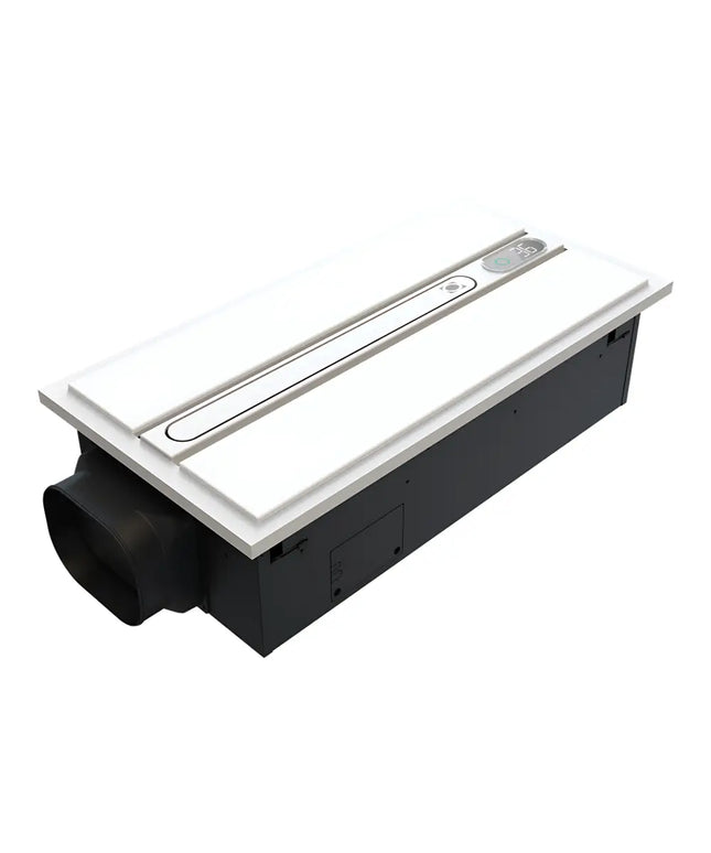 Domus Airsway white 6-in-1 bathroom ceiling heater with LED light and fan