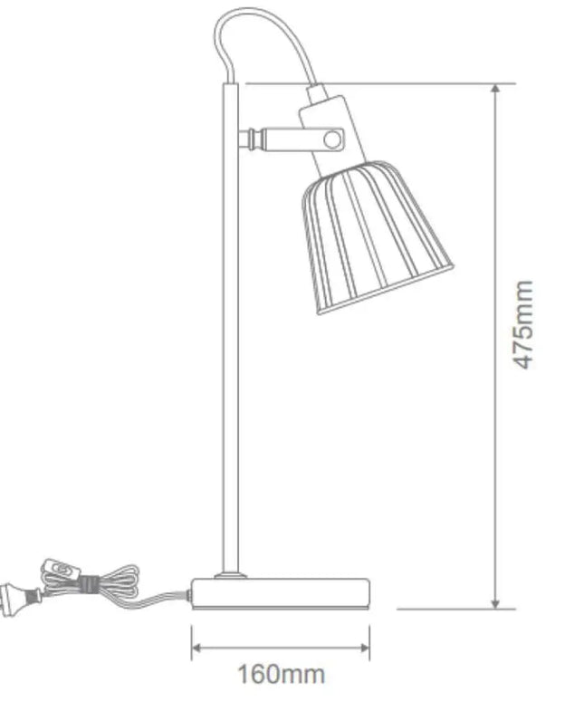 Domus ASHLEY Desk And Table Lamp - TABLE LAMPS