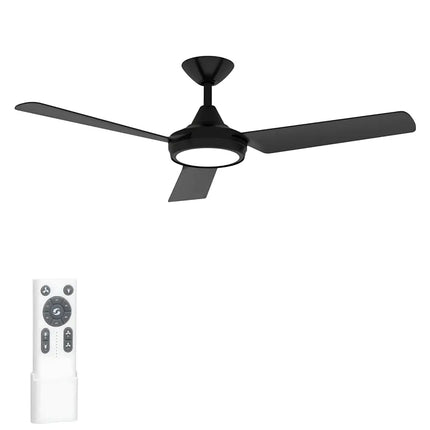 Black Quiet & powerful AXIS 48” DC Ceiling Fan – perfect for indoor & outdoor undercover spaces