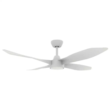 Domus BLAST 4 Blade 52’’ 1320mm DC Ceiling Fan with Optional Light Kit - White / Without Light - FANS