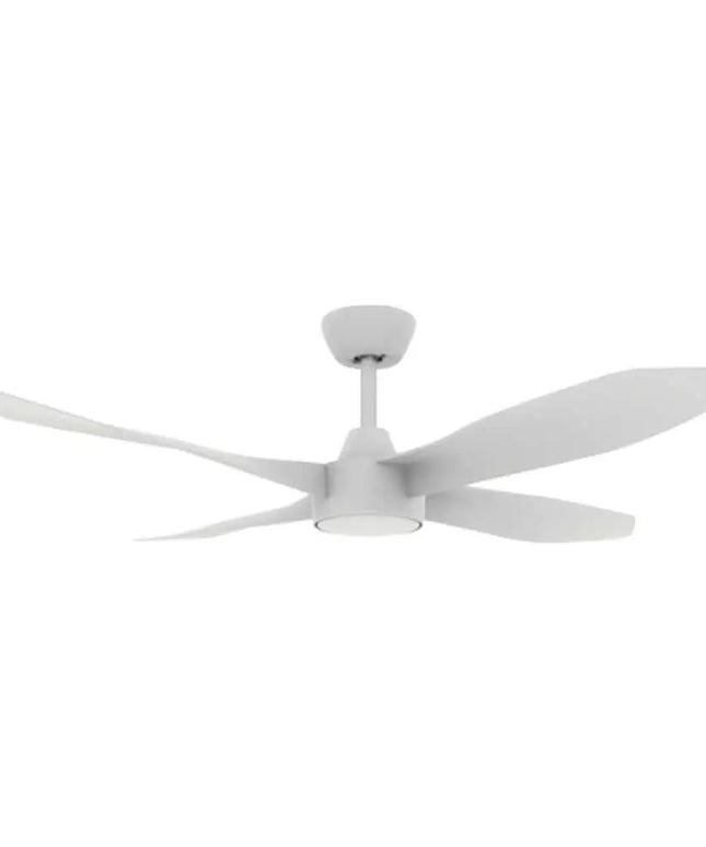 Domus BLAST 4 Blade 52’’ 1320mm DC Ceiling Fan with Optional Light Kit - White / Without Light - FANS