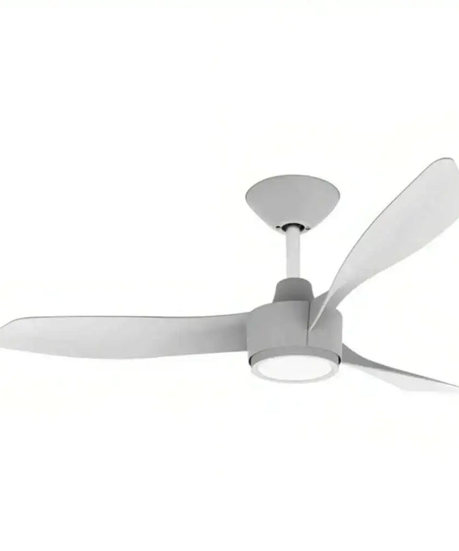 Domus BLAST 4 Blade 52’’ 1320mm DC Ceiling Fan with Optional Light Kit - White / With CCT Light - FANS