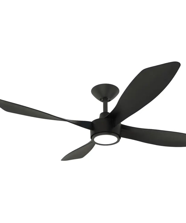 Domus Blast 52’’ DC Ceiling Fan with Remote Control + CCT LED Light - Black - FANS