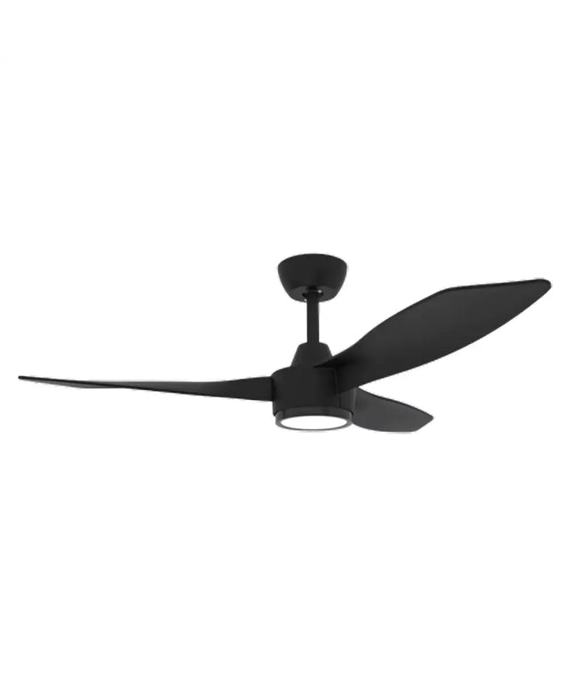 Domus Blast 48” DC Ceiling Fan – 3 Blade with Optional LED Light - Black / With CCT Light - Appliances > Fans > Ceiling
