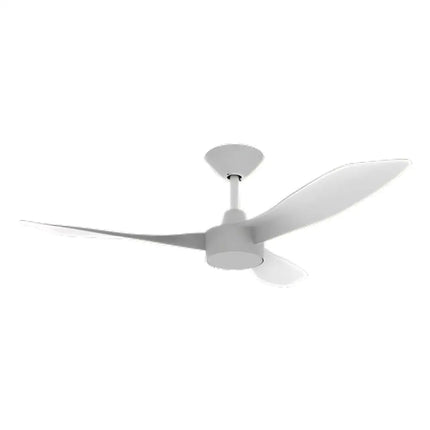 Domus Blast 48” DC Ceiling Fan – 3 Blade with Optional LED Light - White / Without Light - Appliances > Fans > Ceiling