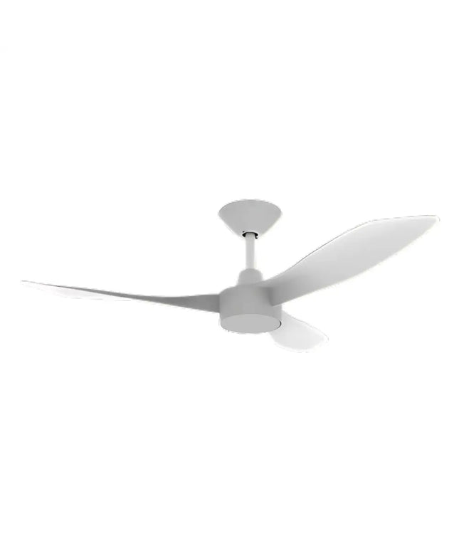 Domus Blast 48” DC Ceiling Fan – 3 Blade with Optional LED Light - White / Without Light - Appliances > Fans > Ceiling