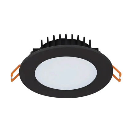 Domus Bliss recessed LED ceiling light in white finish – energy-efficient 90mm downlight with flex and plug
