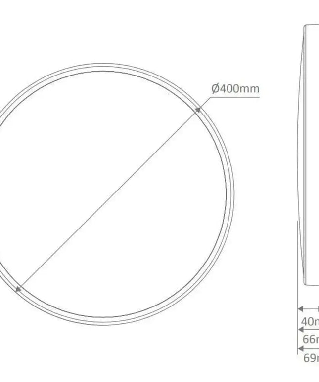 Domus EASY - 10W/18W/25W LED Tri-Colour Dimmable Round 250/300/400mm Ceiling Light IP54 - CEILING LIGHTS