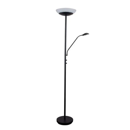 Domus EDEN - Dimmable LED Mother & Child Uplighter Floor Lamp - 3000K - Black - FLOOR LAMPS