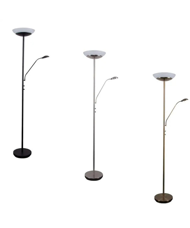 Domus EDEN - Dimmable LED Mother & Child Uplighter Floor Lamp - 3000K - FLOOR LAMPS
