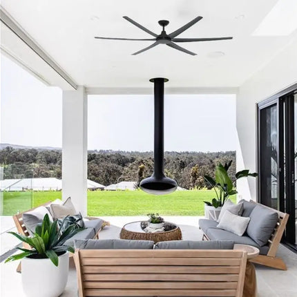Domus GLIDE SMART - 6 Blade 80" (2030mm) DC Ceiling Fan with Optional Light Kit-Ceiling Fan-Domus Lighting
