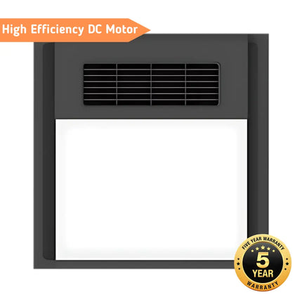 Domus Heatcore Black 4-in-1 Bathroom Heater Retrofit & PTC Technology - FANS