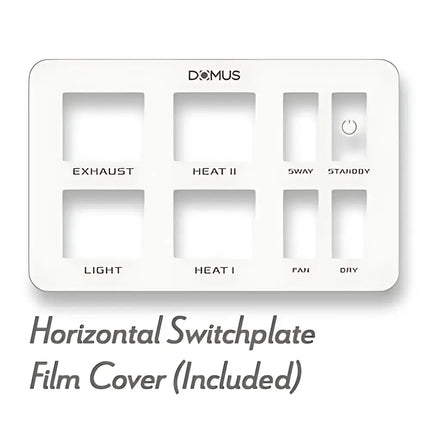 Domus Infinity White 6-In-1 Premium PTC Bathroom Heater - FANS