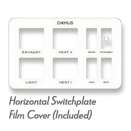 Domus Infinity White 6-In-1 Premium PTC Bathroom Heater - FANS