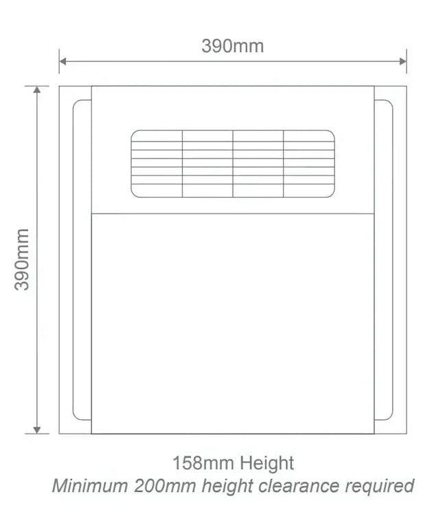Domus Heatcore White 4-in-1 Bathroom Heater Retrofit & PTC Technology - FANS