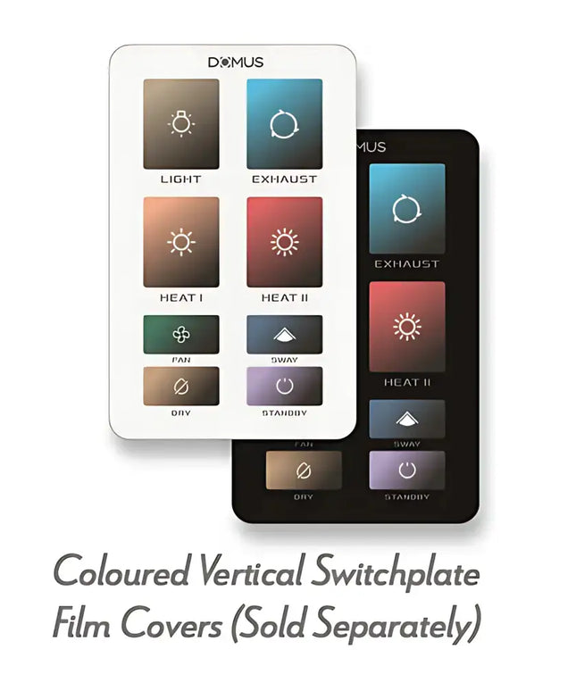 Domus Infinity White 6-In-1 Premium PTC Bathroom Heater - FANS