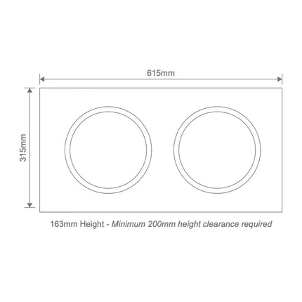 Domus Infinity White 6-In-1 Premium PTC Bathroom Heater - FANS