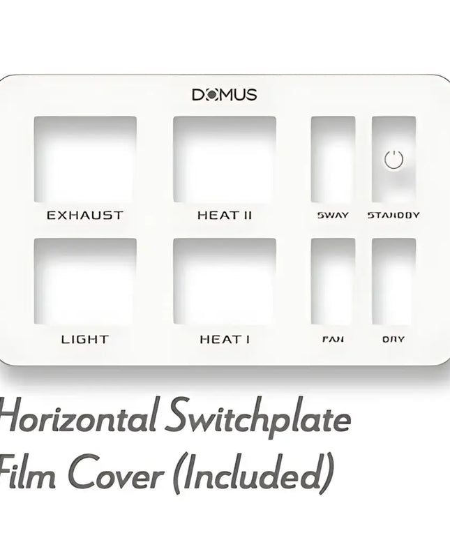 Domus Infinity White 6-In-1 Premium PTC Bathroom Heater - FANS