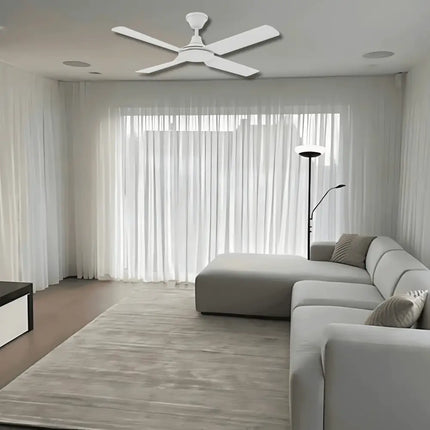 Domus IP66 Fresco 52” White DC Ceiling Fan – 4 Blade Remote Control - FANS