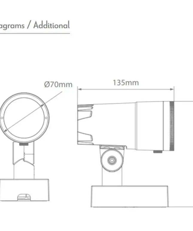 Domus KIRA - 11W Exterior Adjustable LED Spot Light Lens Zoomable --OUTDOOR-Domus