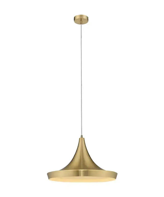 Domus LAYA-460 - 1 Light Pendant - Brushed Brass - PENDANTS