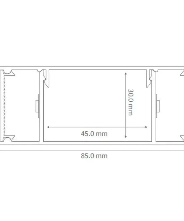 Domus LUMALINE-2-600 - 2x11.5W 600mm LED Up/Down Wall light-INDOOR-Domus Lighting