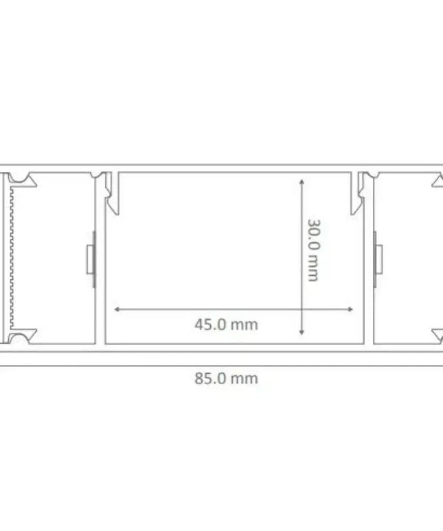 Domus LUMALINE-2-900 - 2x17.5W 900mm LED Up/Down Wall light-INDOOR-Domus Lighting