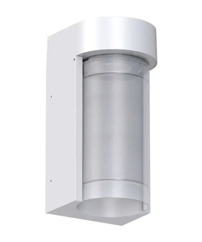 Domus MILEY - 10W LED Tri-Colour Modern Exterior Downward Wall Light IP65 - White - OUTDOOR