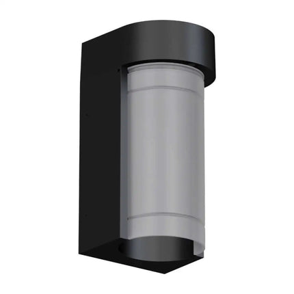 Domus MILEY - 10W LED Tri-Colour Modern Exterior Downward Wall Light IP65 - Black - OUTDOOR