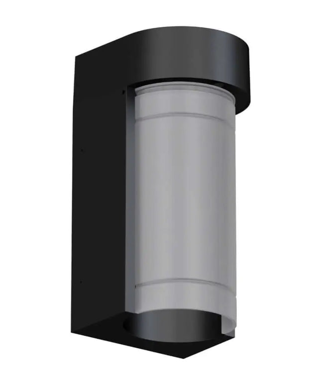 Domus MILEY - 10W LED Tri-Colour Modern Exterior Downward Wall Light IP65 - Black - OUTDOOR