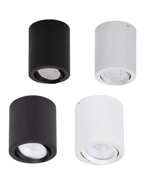 Domus NEO-SM-TILT-TRIO - 10W/20W LED Tri-Colour Dimmable Tiltable Surface Mount Downlight-DOWNLIGHTS-Domus Lighting