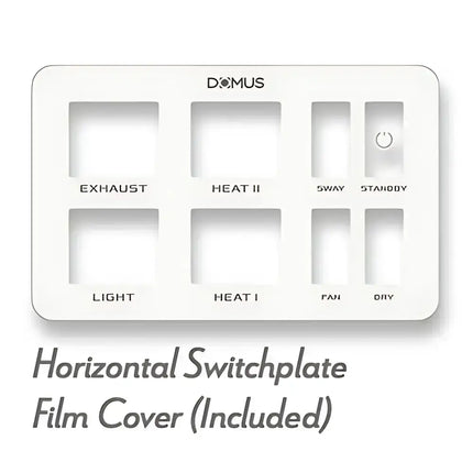 Domus Infinity White 6-In-1 Premium PTC Bathroom Heater - FANS
