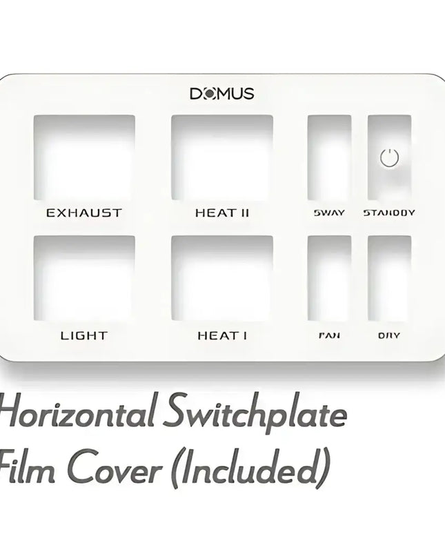 Domus Infinity White 6-In-1 Premium PTC Bathroom Heater - FANS